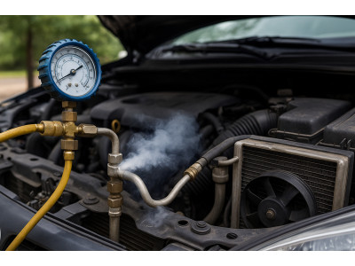 Refrigerant Leak in a Car Air Conditioning System: Causes and Symptoms